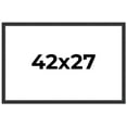 thumbnail image 1 of 42x27 Frame Black Real Wood Picture Frame Width 1.25 Inches | Interior Frame Depth 0.5 Inches |, 1 of 8