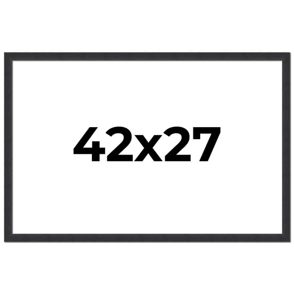 42x27 Frame Black Real Wood Picture Frame Width 1.25 Inches | Interior Frame Depth 0.5 Inches |