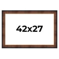 thumbnail image 1 of 42x27 Frame Brown Walnut Gold Ornate Trim Solid Wood Plein Air Picture Frame | 3 Inch Moulding, 1 of 8