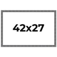 thumbnail image 1 of 42x27 Frame Silver Black Rustic Sonoma Solid Wood Picture Frame | 1.5 Inch Moulding Width |, 1 of 8