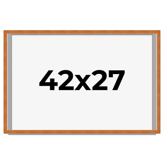 42x27 Shadow Box Frame Brown | 0.875 Inches Deep Real Wood Contemporary Shadowbox Display Frame |
