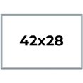 thumbnail image 1 of 42x28 Frame Blue Scuffed Farm Board Solid Wood Picture Frame Width 0.75 Inches | Interior Depth 0.5, 1 of 8