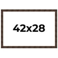 thumbnail image 1 of 42x28 Frame Brown Burl Real Wood Picture Frame Width 1.625 Inches | Interior Frame Depth 0.5 Inches, 1 of 8