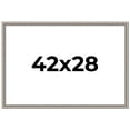 thumbnail image 1 of 42x28 Frame Grey Real Wood Picture Frame Width 1.25 inches | Interior Frame Depth 0.5 inches | Hans, 1 of 8