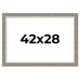 thumbnail image 1 of 42x28 Frame Grey Real Wood Picture Frame Width 2.75 Inches | Interior Frame Depth 0.5 Inches |, 1 of 8