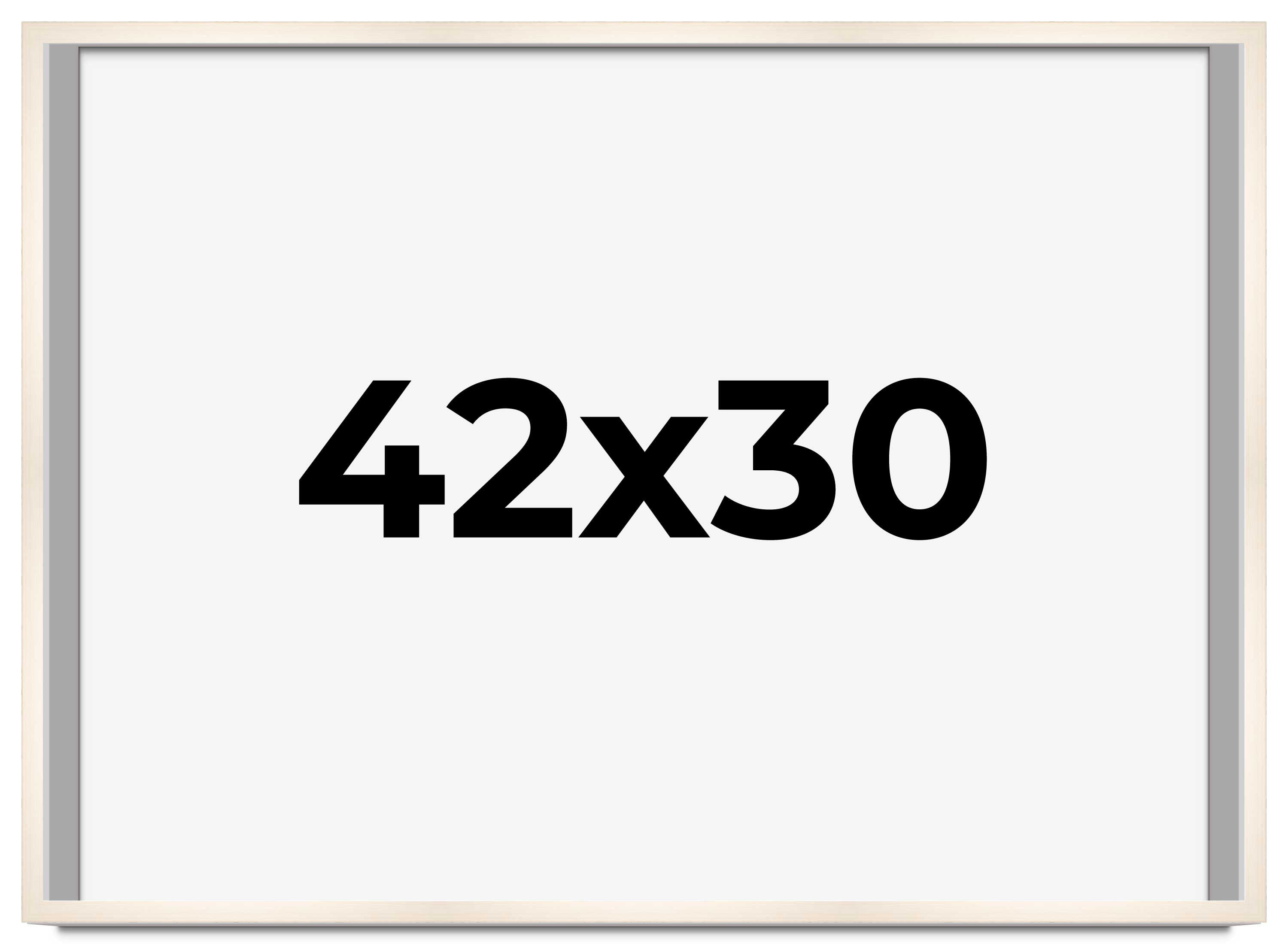 42 X 30 Frame White 42 X 30 Frame White
