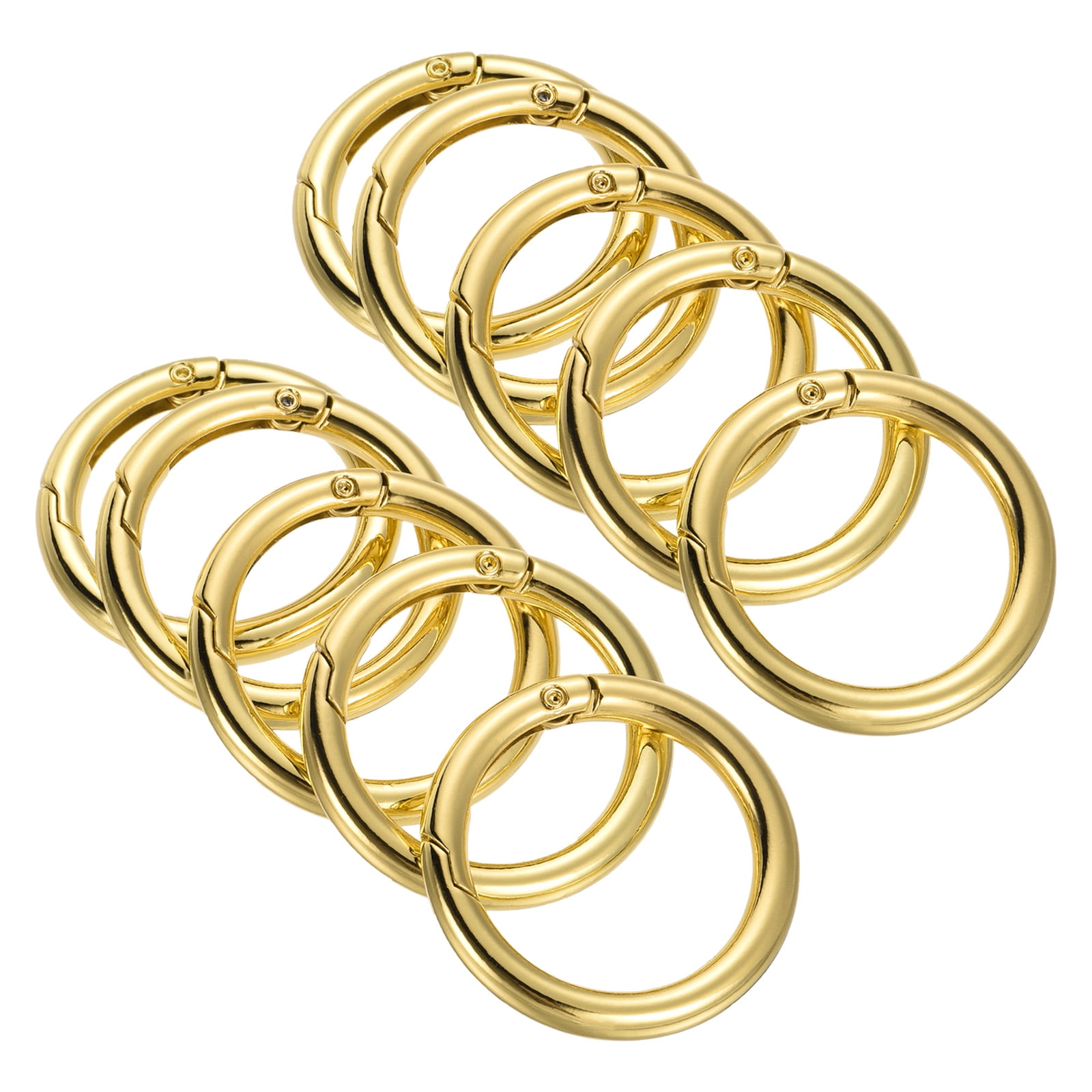 42x31x5.5mm Round Zinc Alloy Spring Gate O Ring Snap Clip Buckle, Gold ...