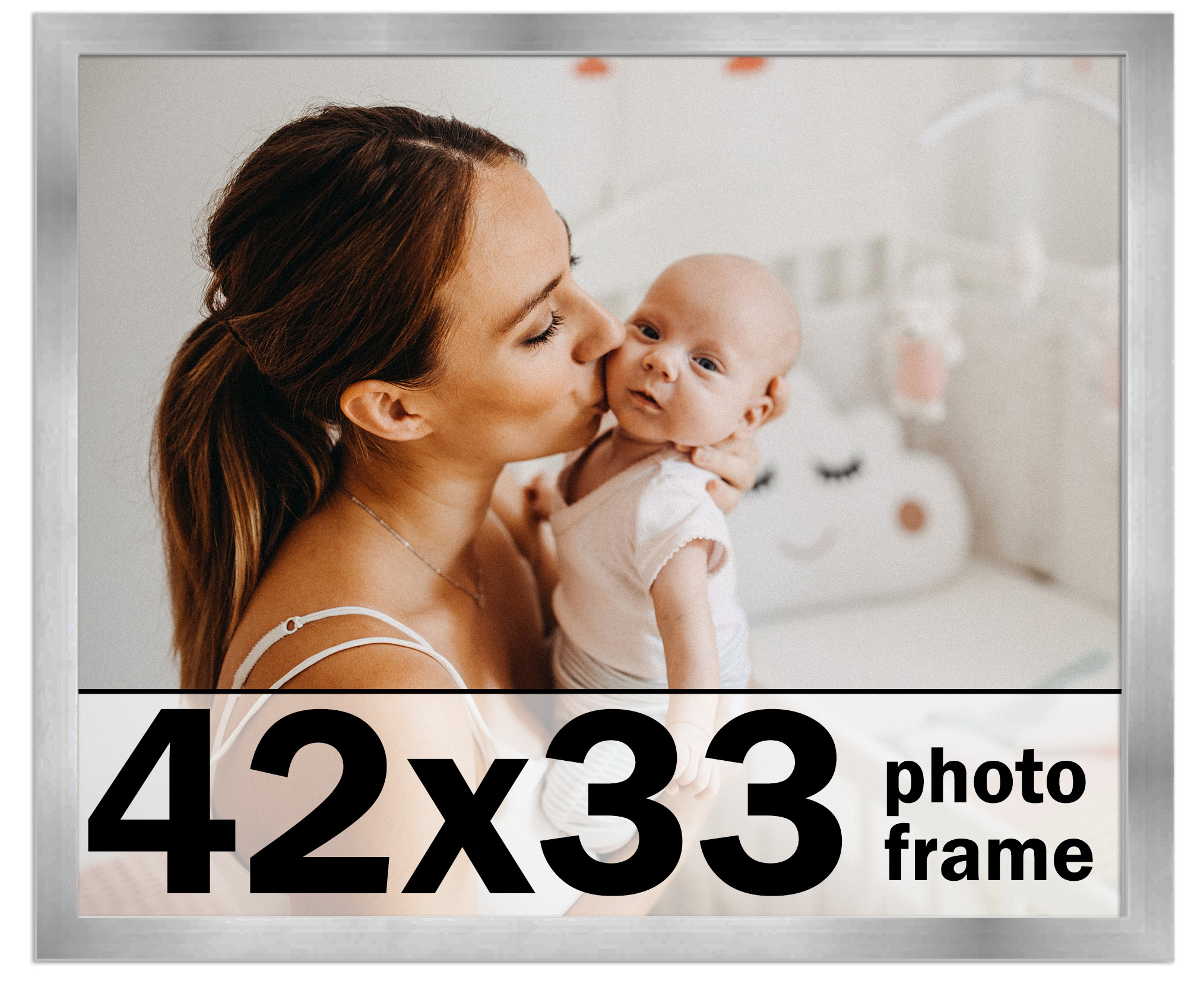 30x40 Frame Black Picture Frame - Complete Modern 30x40 Poster Frame  Includes UV Acrylic Shatter 