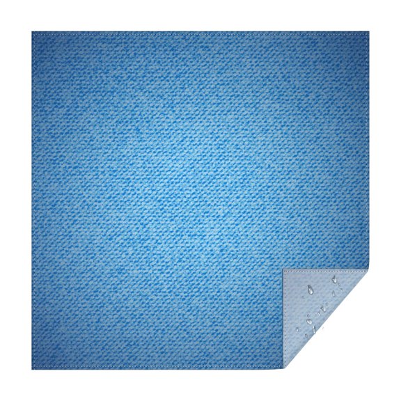 42x42in(107x107cm) Square Tablecloth, Waterproof Polyester Table Cover, Wrinkle Resistant & Washable Fabric for Dining, Kitchen, Picnic, Denim Jean Print