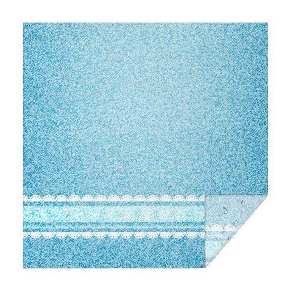 42x42in(107x107cm) Square Tablecloth, Waterproof Polyester Table Cover, Wrinkle Resistant & Washable Fabric for Dining, Kitchen, Picnic, Denim Jean Print