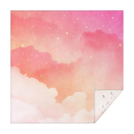 42x42in(107x107cm) Square Tablecloth, Waterproof Polyester Table Cover, Wrinkle Resistant & Washable Fabric for Dining, Kitchen, Picnic, Dreamy Cloud Print