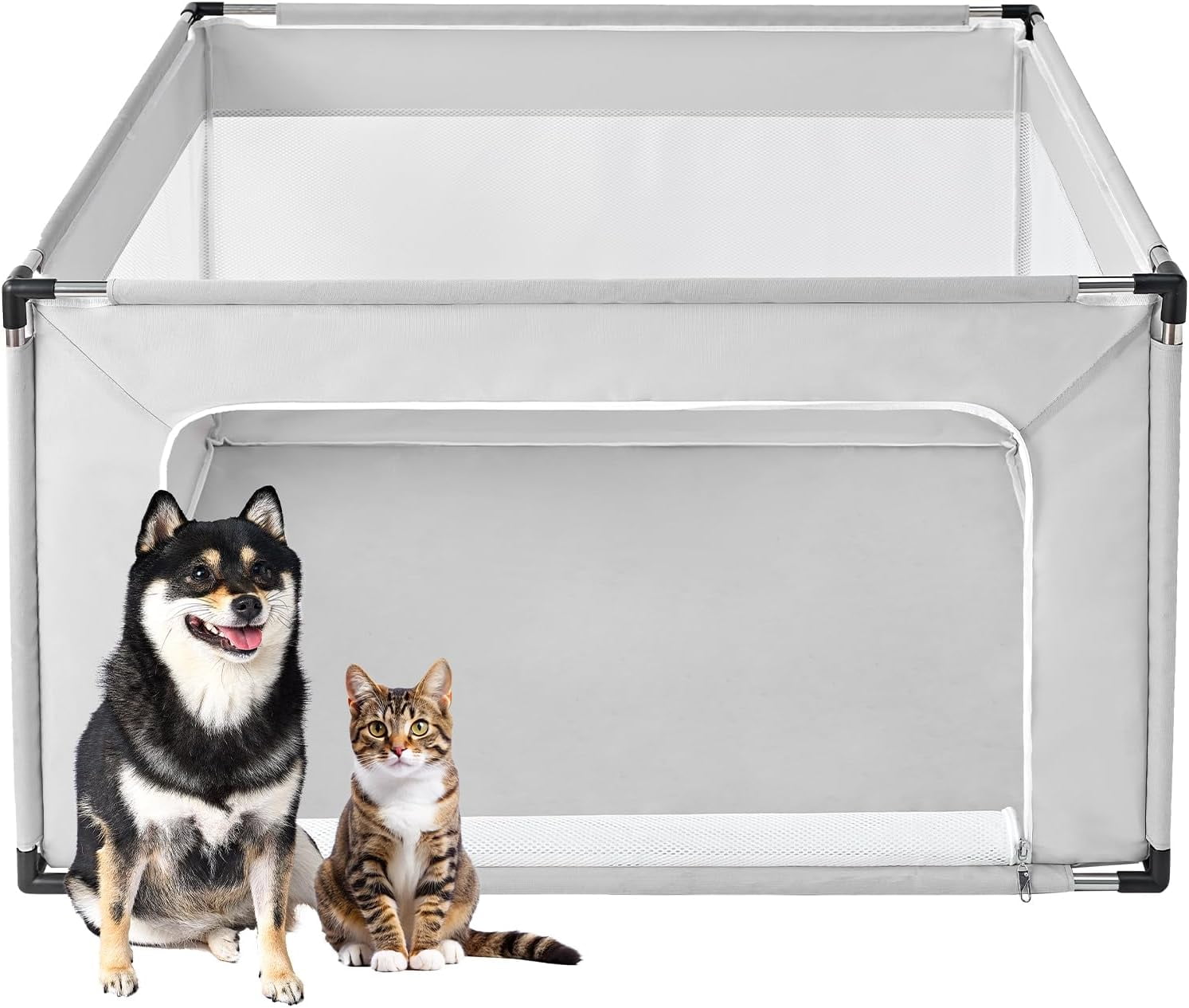 42x42x26 Inches Puppy Playpen for Dogs & Cats Indoor or Outdoor - Dog ... - Puppy Exterior Playpen With Shade