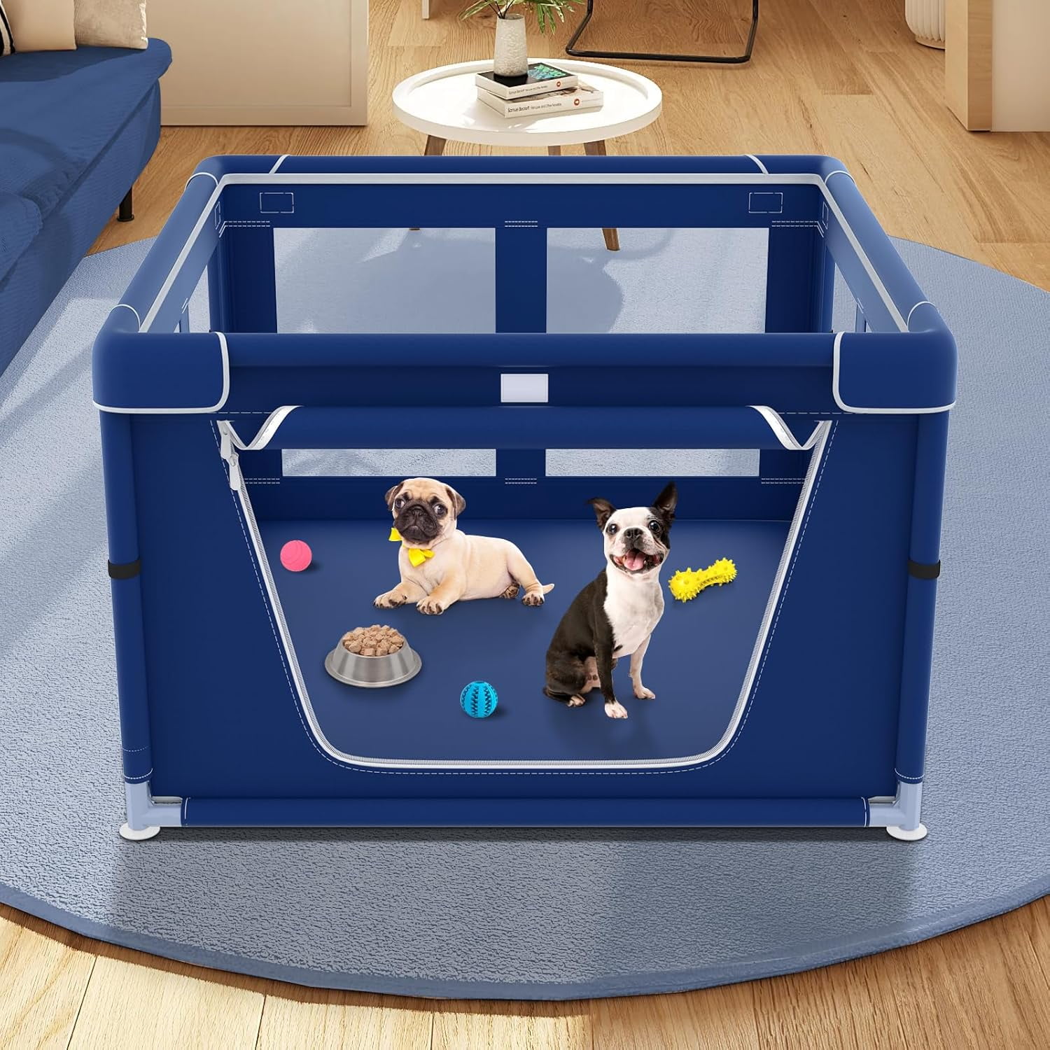 42x42x26 Inches Puppy Playpen with Gate, Dog Playpen for Small or Puppy — free download
