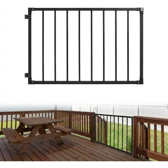 42x48 In Steel Deck Gate Kit with Self-Closing Hinges and latchs - Heavy Duty Safety Gate