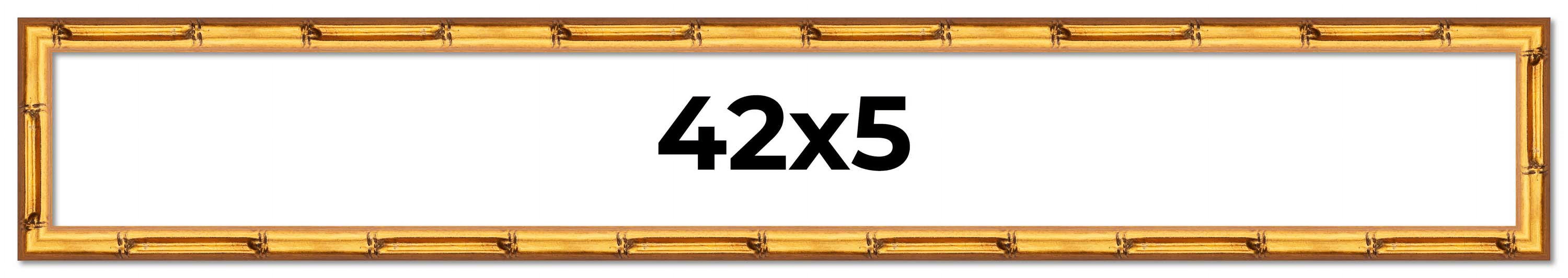 42x5 Frame Gold Bamboo Picture Frame - Complete Modern Photo Frame ...
