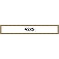 thumbnail image 1 of 42x5 Frame Gold Solid Wood Picture Frame - Complete Modern Photo Frame Includes UV Acrylic, 1 of 8