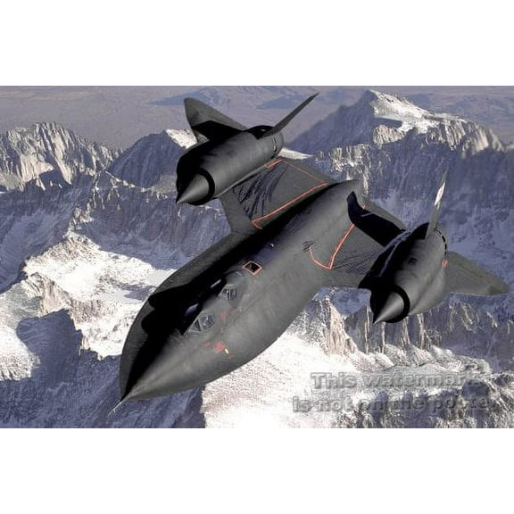 42x63 Poster; Sr-71 Blackbird Was Developed From The Cia'S A-12 Oxcart