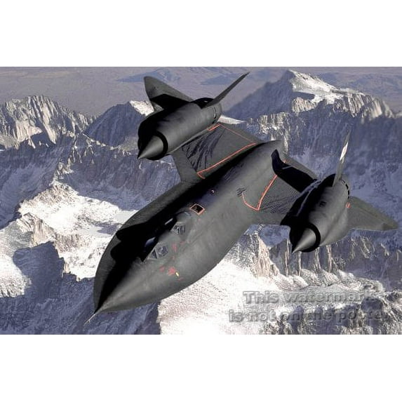 42x63 Poster; Sr-71 Blackbird Was Developed From The Cia'S A-12 Oxcart
