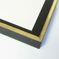 thumbnail image 1 of 42x8 Canvas Frame Black & Gold Solid Wood Floater Frame Width 1.5 Inches | Interior Frame Depth 1, 1 of 7