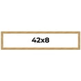 thumbnail image 1 of 42x8 Frame Beige Real Wood Picture Frame Width 1.25 inches | Interior Frame Depth 0.5 inches |, 1 of 8