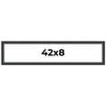 thumbnail image 1 of 42x8 Frame Black Real Wood Picture Frame Width 1.25 inches | Interior Frame Depth 0.5 inches |, 1 of 8