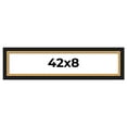 thumbnail image 1 of 42x8 Frame Gold Real Wood Picture Frame Width 2.25 Inches | Interior Frame Depth 0.5 Inches |, 1 of 8