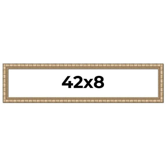 42x8 Frame Silver Real Wood Picture Frame Width 1.5 inches | Interior Frame Depth 0.5 inches |
