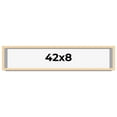 thumbnail image 1 of 42x8 Shadow Box Frame Brown | 0.875 Inches Deep Real Wood Contemporary Shadowbox Display Frame | UV, 1 of 5