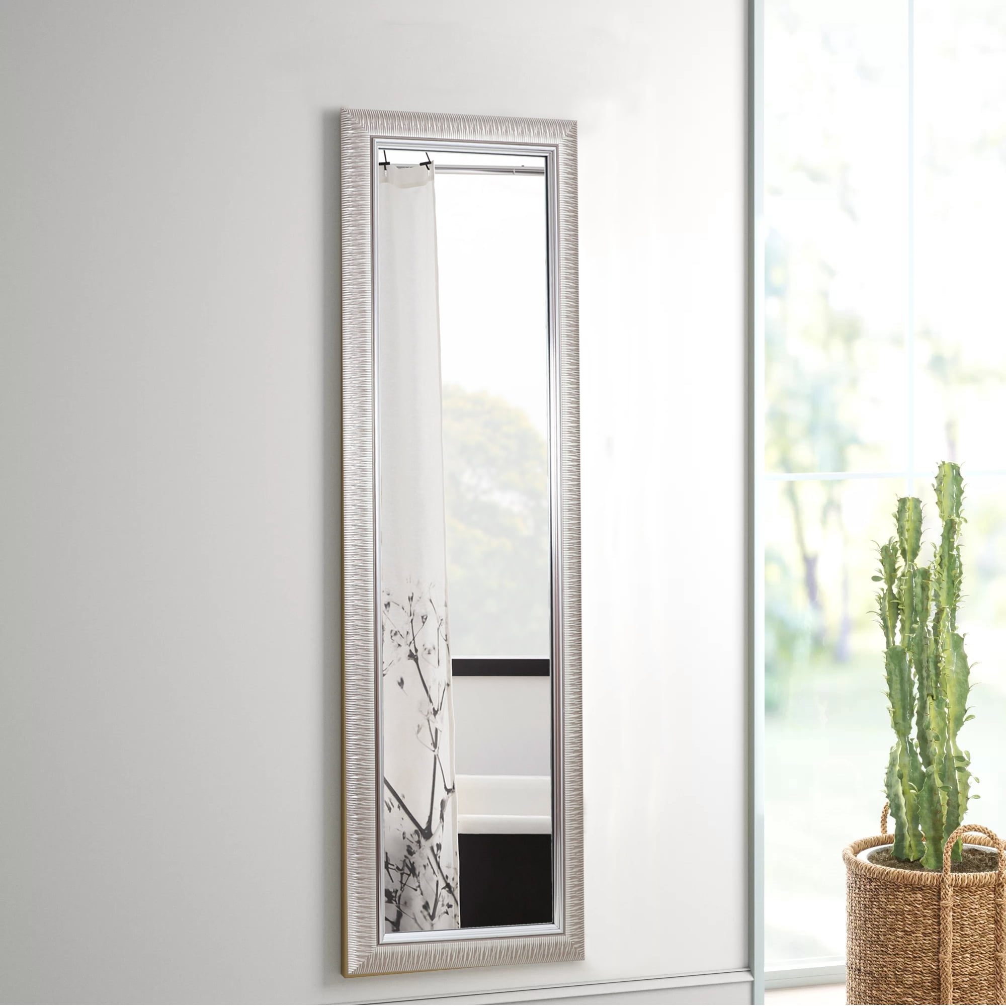 43"*16" Wall Mirror Full Length Mirror Rectangle Full Body Mirror Silver