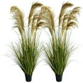 43" (2Pack) Pampas Grass Potted Plants Artificial Faux Plants