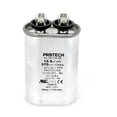 thumbnail image 1 of 43-20847-38 - OEM Rheem Upgraded Replacement Oval Capacitor 12.5 uf 370 Volt, 1 of 1