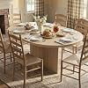43.3"59" Extendable Round to Oval Dining Table for 4-8, Space Saving Kitchen Table with Removable Leaf, Cross Base Support, Easy Assembly, Table OnlyNatural