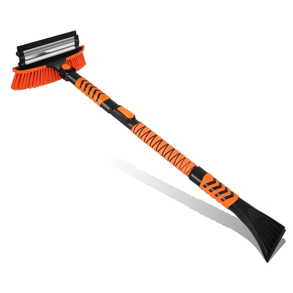 43.3 Inch 3 In 1 Separable Snow Brush w/ Squeege and Ice Scraperice for Cars, SUVs, Trucks Windshield Window, Extendable Snow Removal Tool