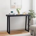 thumbnail image 1 of 43.3 Inch Solid Wood Console Table for Entryway, Sofa Table Narrow Entryway Table for Hallway, Behind The Couch, Living Room, Foyer, Black, 1 of 10