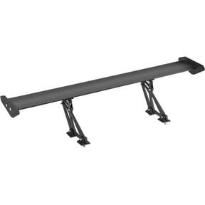 43.3 Inch Universal GT Car Rear Spoiler Wing Adjustable Lightweight Aluminum Racing Spoiler BGW JDM Drift Black Single Deck