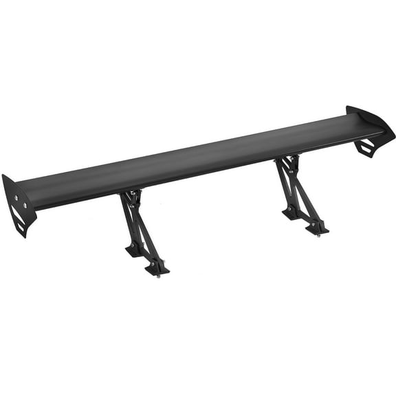 43.3 Inch Universal GT Wing Car Spoiler Adjustable Lightweight Aluminum Racing Spoiler BGW JDM Drift Black
