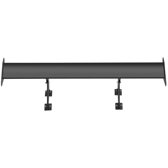 43.3" Universal GT Wing Spoiler, Adjustable Lightweight Aluminum Single Deck, Car Rear Racing Spoiler for JDM/Drift, Black