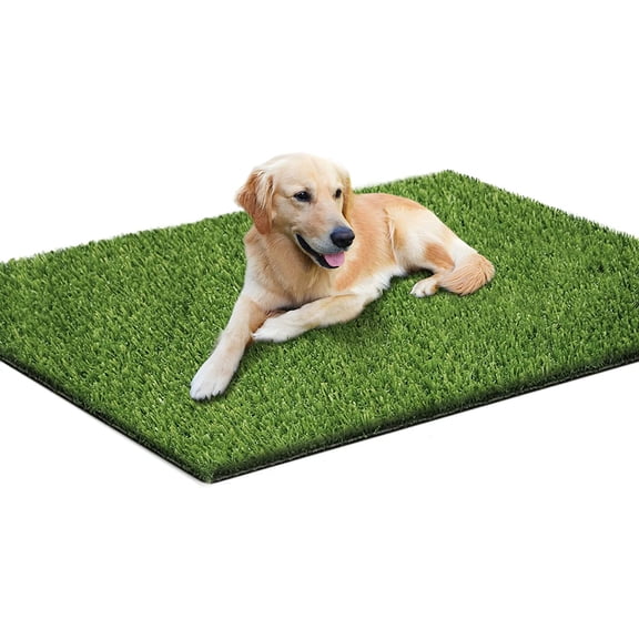 43.3 x 29.5 Inches Fake Grass Pee for Dogs Artificial Grass Rug Turf for Puppy Potty Training Washable Grass Mat Pee Grass for Dog Potty Tray