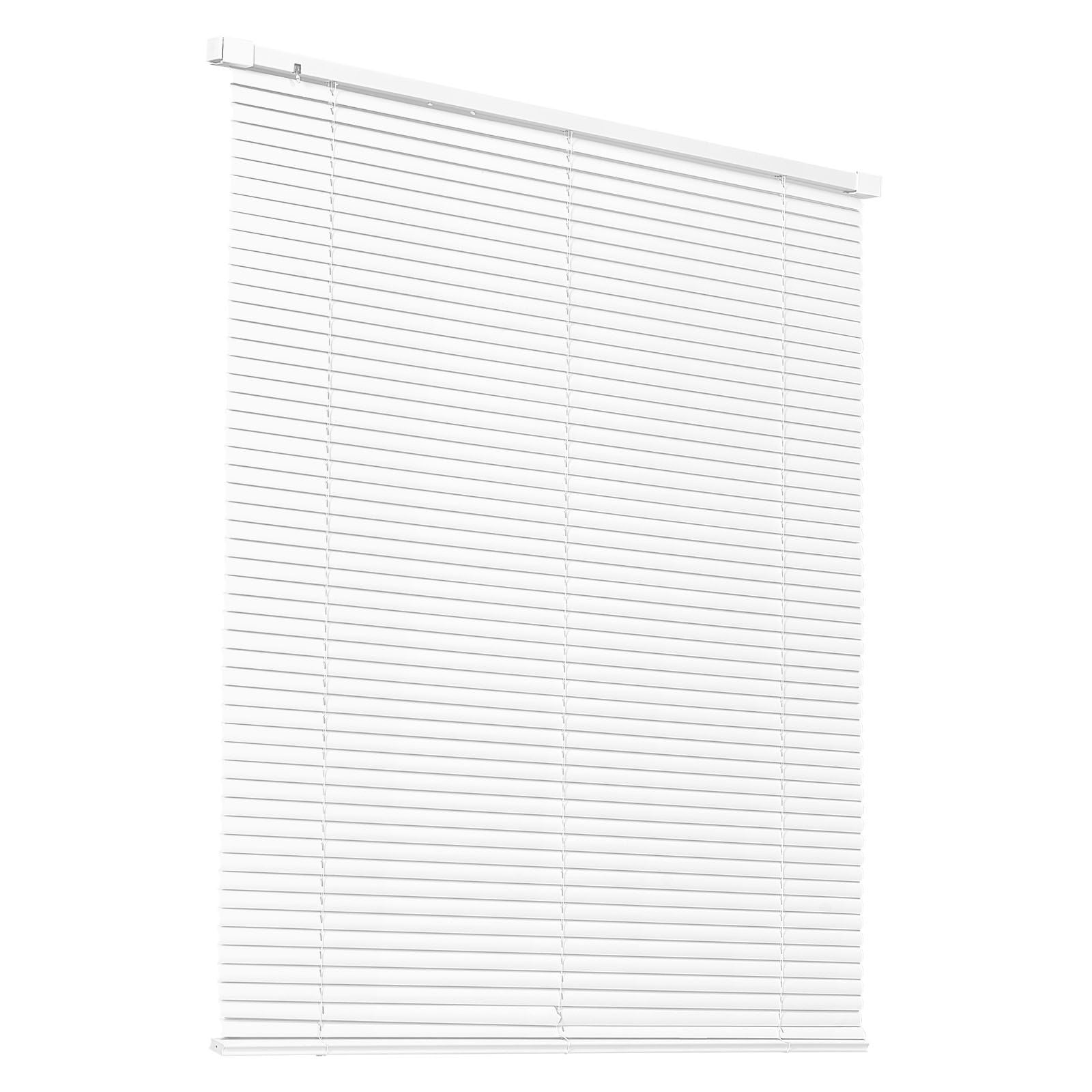 Window Blinds Cordless 43.3 x 48 Inches, No Drill Installation, 1" Slat, Light Filtering