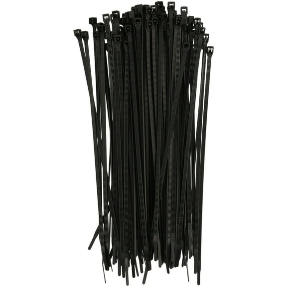 43-308UVBW Hyper Tough Cable Tie, 8" Length, UVB, 45lb Tensile Strength, (100/Bag)