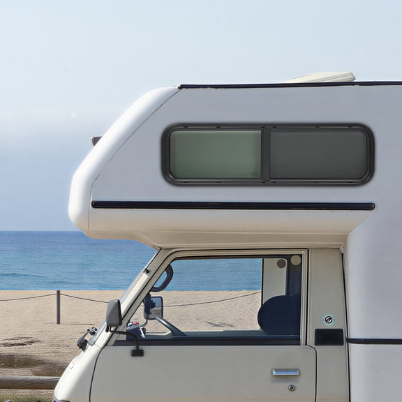 43.33*13.33in RV Window Teardrop RV Window Horizontal Slider Window for Universal RV with Sheet Metal Thickness of 2-6mm