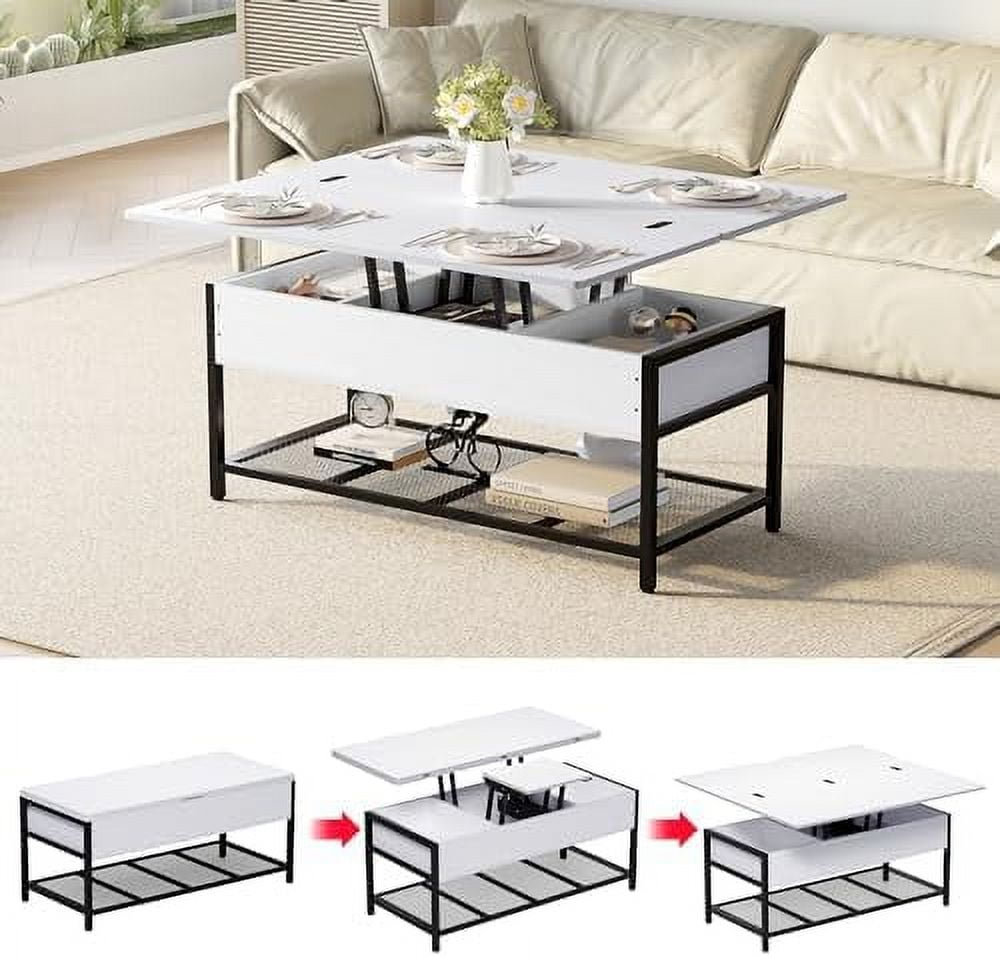 43" Lift Top Coffee Tables for Living Room Coffee Table with Lifting