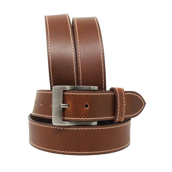 43-44   Men's Casual Jean Full-Grain Tan Leather Belt 26AB13TN