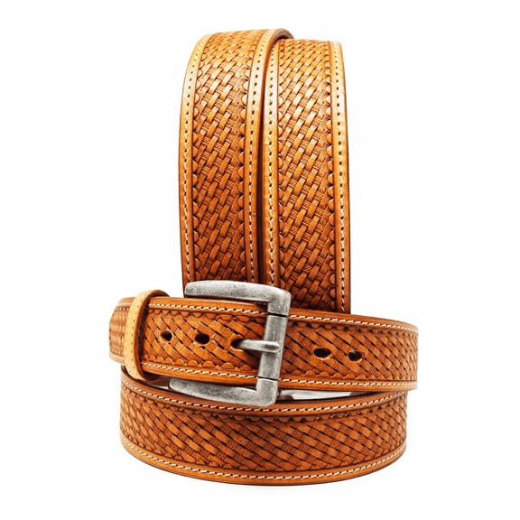 43-44  Men's Western Rodeo Heavy Duty Full-Grain Leather Belt 26RT17