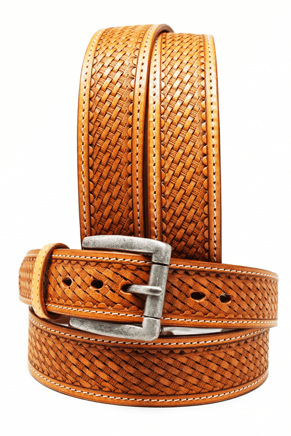 43-44  Men's Western Rodeo Heavy Duty Full-Grain Leather Belt 26RT17