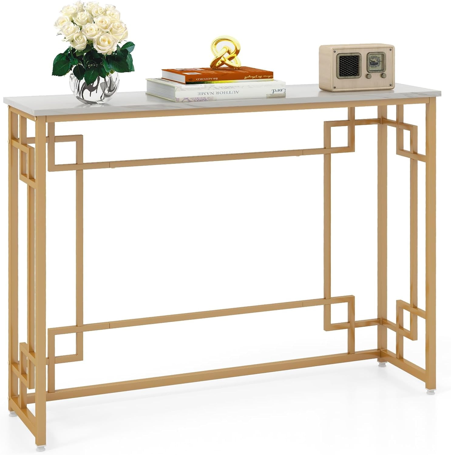 43.5-Inch Console Tables for Entryway - Foyer Table with Adjustable ...
