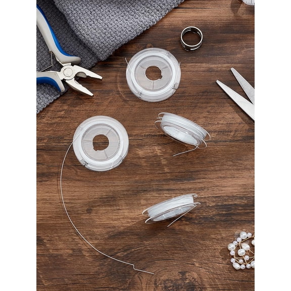 43.74 Yards 0.38mm Tiger Tail Wire Nylon-Coated Stainless Steel Wire Bendable Flexible Craft Wiring for Sculpting Armature Artistic Floral Garden Wrapping DIY Crafting Beading Jewelry Making White