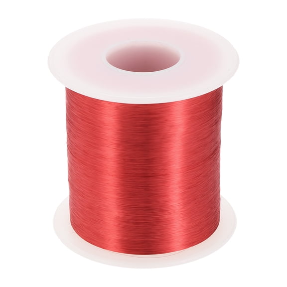 43 AWG Magnet Wire, 43 Gauge Enameled Copper Wires 16 oz Magnetic Coil for Transformer Motor Electric, 155C(311F), Red