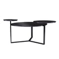 thumbnail image 1 of 43" Black Solid Manufactured Wood And Metal Free Form Coffee Table, 1 of 7