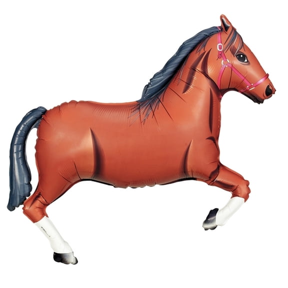43" Brown Horse Super Shape Foil Balloon